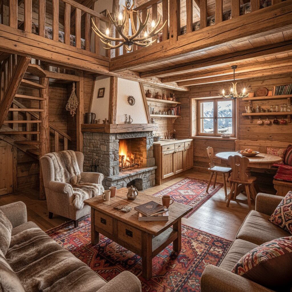 découvrez nos conseils pour l'aménagement montagne et optimisez l'espace de votre chalet savoyard afin de créer un intérieur chaleureux et fonctionnel.