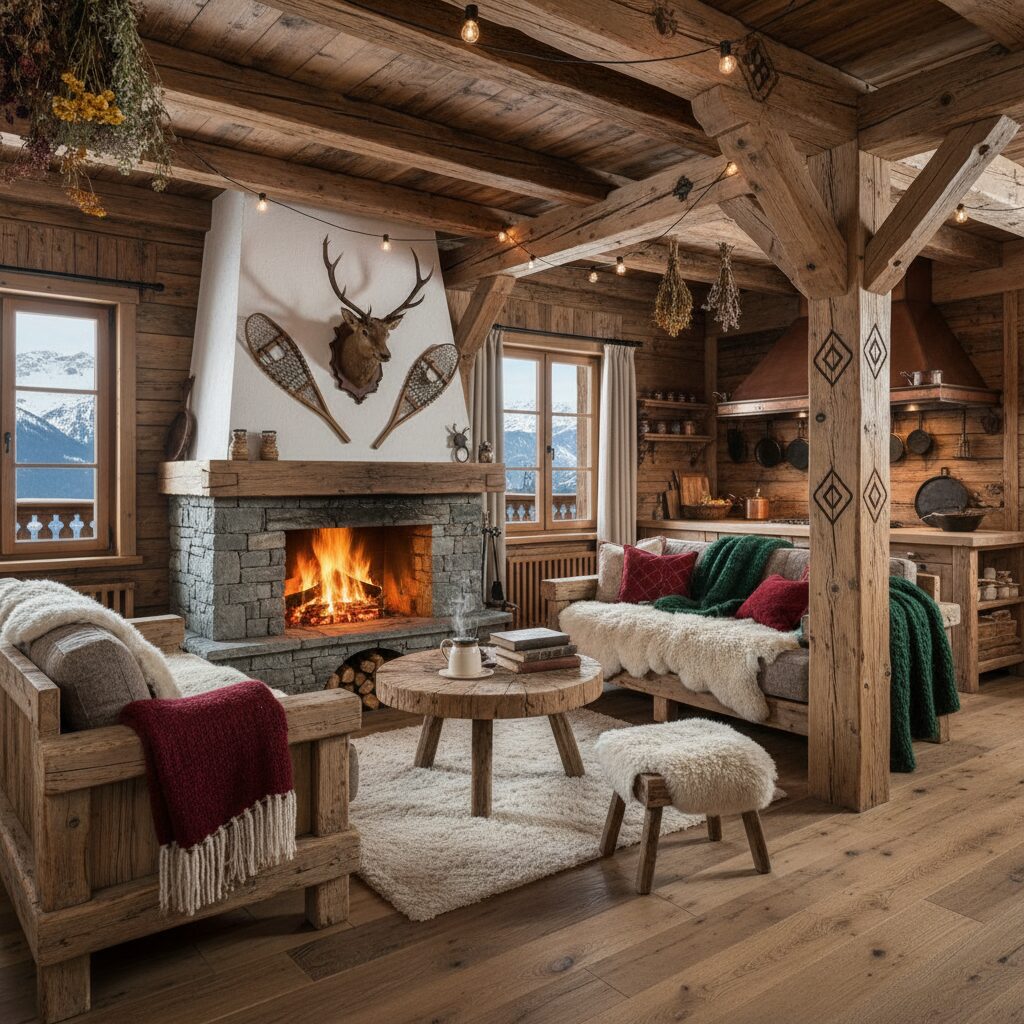 découvrez comment intégrer des objets traditionnels et artisanaux pour un décor chalet savoyard authentique, chaleureux et plein de charme.