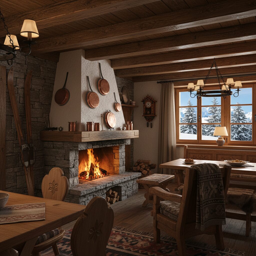 découvrez comment recréer l'atmosphère chaleureuse et authentique d'un décor traditionnel savoyard avec nos conseils pour un style montagnard unique et convivial.