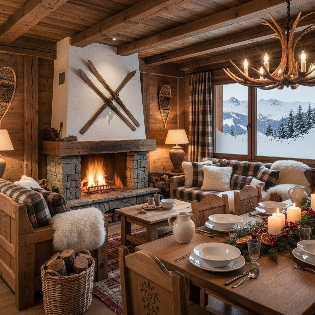 découvrez des idées de décoration intérieure savoyarde pour créer une ambiance chaleureuse, cosy et conviviale cet hiver dans votre maison.