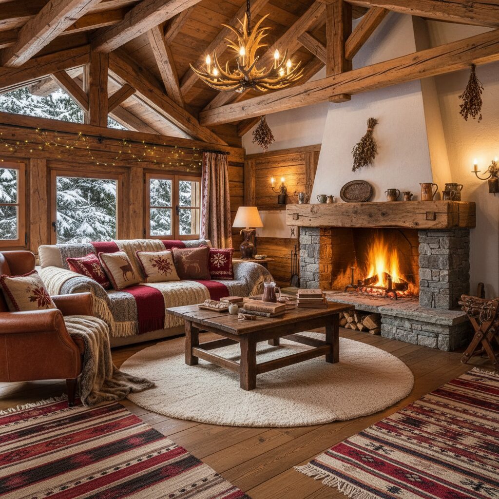 découvrez nos idées de décoration intérieure savoyarde pour un hiver cosy et convivial, alliant charme traditionnel et confort chaleureux.
