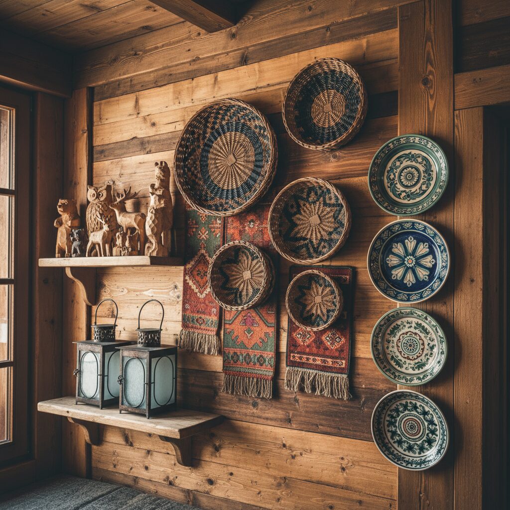 découvrez notre sélection d'objets artisanaux authentiques pour une décoration murale chalet chaleureuse et conviviale, idéale pour sublimer votre intérieur avec esprit montagnard.