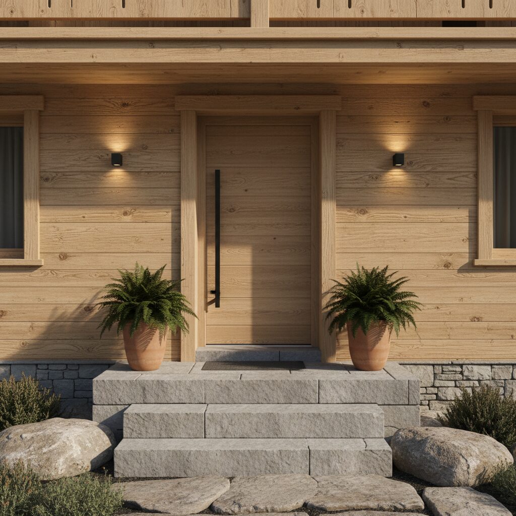 découvrez comment relooker l'entrée de votre chalet savoyard avec des couleurs et matériaux tendance pour un accueil chaleureux et moderne.