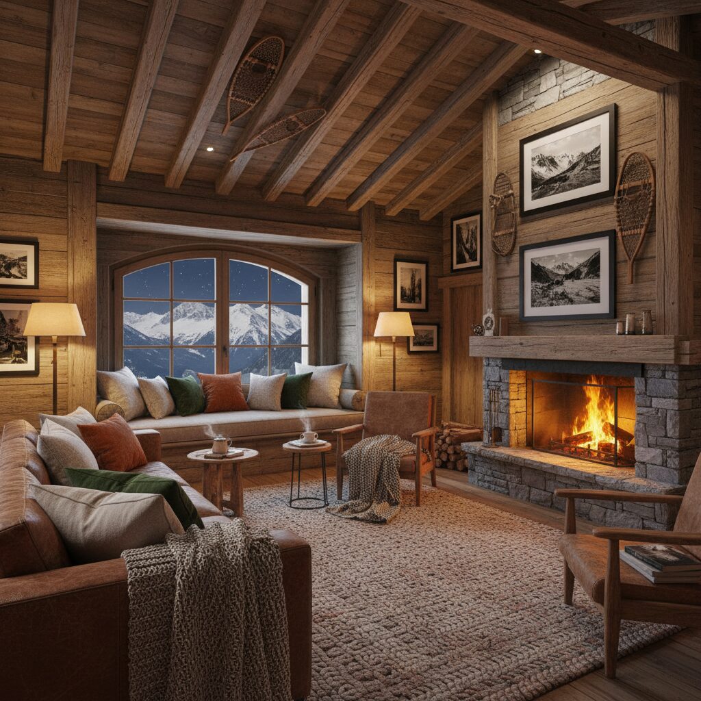 découvrez notre sélection de textiles inspirés de l'ambiance chalet savoyard pour un confort optimal et une décoration chaleureuse.